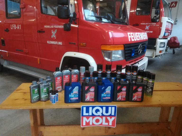 Spendenlieferung von Firma LIQUI MOLY